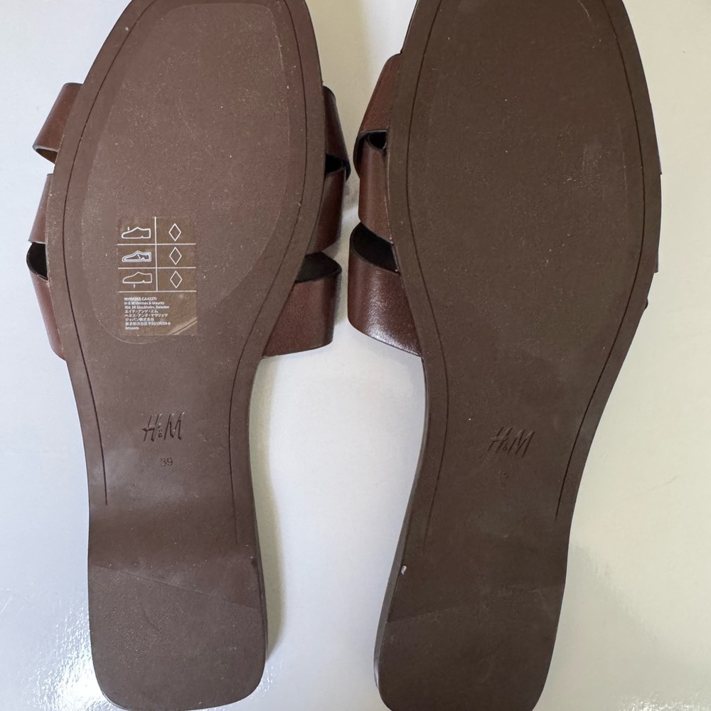H&M Dark Brown Slide Sandals - Picture 2 of 2